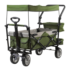 Stainless Steel Tube Convergent Type Folding Wagon Portable Outdoor Garden Beach <b>Cart</b> Convenient Camp Folding <b>Trolley</b> - Product Image 1