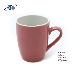 Пользовательские Розовый Цвет Глазурованная Керамическая кофейная кружка со специальной ручкой кружка для воды - Product Image 5