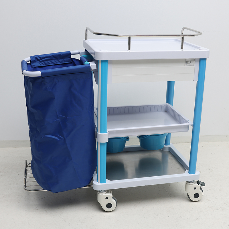 MN-LT005 Hospital Laundry Trolley for Dirty Clothes Medical Trolley Linen Trolley