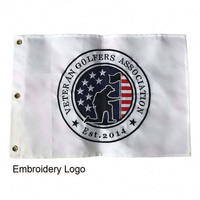 Drapeau de golf personnalisé avec logo imprimé, qualité supérieure, durable, vente en gros d'usine, pour les tournois de club