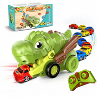 Jouets de voiture télécommandés RC, jeu Serpent Gourmand, jouets éducatifs, voiture dinosaure électrique télécommandée 2.4G pour bataille interactive