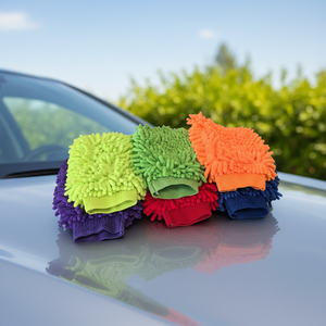Mikrofaser Auto Waschhandschuh Chenille Schwammbürsten für Auto Reinigungsset Premium Handschuhe zur Autowäsche - Product Image 3