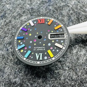 Đồng hồ thép không gỉ 40mm chất lượng cao, mặt đen, kim dạ quang xanh, chống nước, kèm phụ kiện độ chế. - Product Image 4