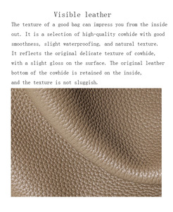 Wholesale High End Texture Light Luxury Minimalist <b>Tote</b> Bag Crossbody Bag, Korean Lazy Style Shoulder Bag, Genuine Leather Bag - Product Image 4