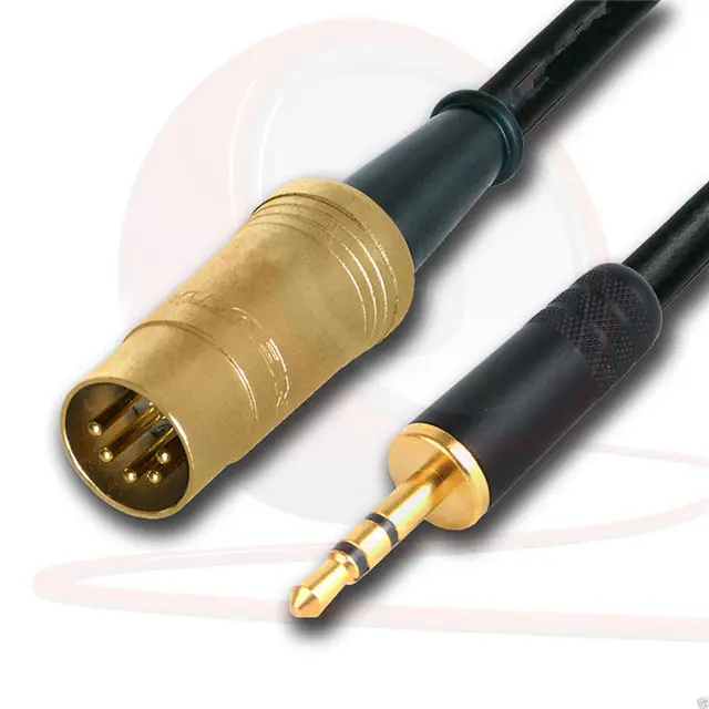 5-контактный разъем DIN папа-папа дополнительный кабель миди розетка для подключения к 3,5 мм 1/8 "ТРС стерео штекер Джек аудио плеер для B & O