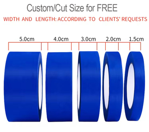 YONGYU Cinta <span class=keywords><strong>de</strong></span> Enmascarar Azul para Pintura Automotriz, Resistente al Calor UV, Adhesiva y Escribible, en Rollo, para Paredes y Automóviles - Product Image 1