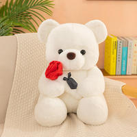 Ours en peluche romantique et mignon, rose, blanc, gris, brun, rose, jouets en peluche, cadeaux de la Saint-Valentin