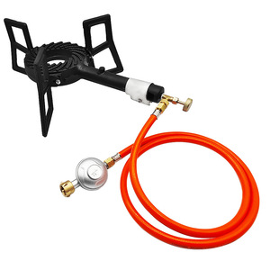 Portable Cast Iron Gas <b>Stove</b> Propane Fuel One Piece Design Outdoor Camping Use With Regulator Included - Product Image 5