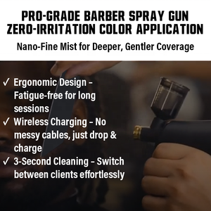 Compresor de Aerógrafo Portátil Recargable por USB con Alimentación por Gravedad, Pistola de Pulverización Fina Inalámbrica de Cobre para Arte Capilar, Arte de Uñas y Decoración de Pasteles - Product Image 2