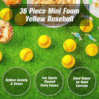 JITENG Mini Pelota Antiestrés de Softbol, Pelota de Espuma para Apretar, Juguete Deportivo para Aliviar el Estrés y la Ansiedad, Recompensa para la Escuela o Carnaval