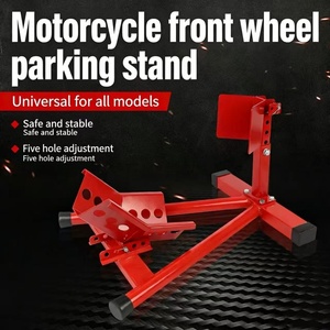 Support de <span class=keywords><strong>roue</strong></span> en acier pour <span class=keywords><strong>moto</strong></span>, système de maintien de pneu, support de stationnement et d'exposition pour <span class=keywords><strong>moto</strong></span>, pour les installations de transport de véhicules - Product Image 6