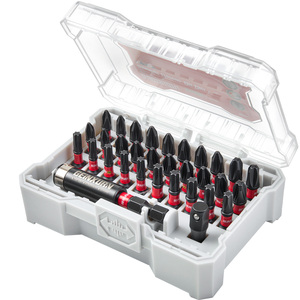 Kit Múltiple <span class=keywords><strong>de</strong></span> Puntas <span class=keywords><strong>de</strong></span> Destornillador y Taladro, Grado Industrial, Material S2, Color Negro + Rojo, con Tratamiento <span class=keywords><strong>de</strong></span> <span class=keywords><strong>Superficie</strong></span> <span class=keywords><strong>de</strong></span> Fosfato <span class=keywords><strong>de</strong></span> Manganeso - Product Image 1