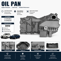 حوض زيت المحرك الأقصى لسيارات BMW N20، رقم القطعة الأصلية 11137618512 11137622125، مصنوع من الألومنيوم المصبوب عالي التحمل، حوض تشحيم متين