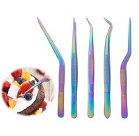 Pinces de cuisine en acier inoxydable pour la pâtisserie, la décoration, outil de cuisine, pince de chef, pince à barbecue, pince alimentaire, pince de chef