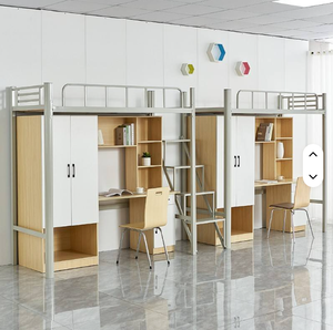 เตียงสองชั้นเหล็กสไตล์ร่วมสมัยสำหรับเด็กโตและผู้ใหญ่ เหมาะสำหรับหอพัก อพาร์ทเมนต์ โรงเรียน โรงพยาบาล โรงแรม - Product Image 6