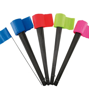 ธงพลาสติกเครื่องหมายเครื่องหมายแบบสำรวจสีส้มสำหรับกลางแจ้งธงเพื่อความปลอดภัยเครื่องหมายเครื่องหมายเพื่อความปลอดภัยสีแดงสีส้มสีแดง - Product Image 2