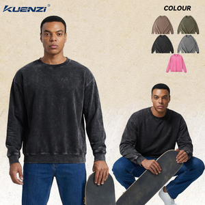<span class=keywords><strong>T</strong></span>-<span class=keywords><strong>shirt</strong></span> Homme Manches Longues Kuenzi 100% Coton 230GSM Respirant Prê<span class=keywords><strong>t</strong></span> à Expédier (RTS) Vierge pour Impression Style Américain Délavé et Vieilli Commande en Gros - Product Image 1