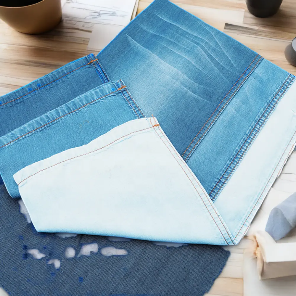 Tissus en denim Tissu léger en coton Jeans Matériaux pour pantalons et jeans Vêtements pour hommes