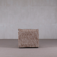 Canapé-lit modulaire sectionnel simple et confortable, une place, inclinable, style antique, Wabi-Sabi, écologique, en tissu éponge carré