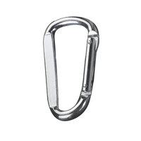 Mousqueton en acier galvanisé de 8 cm pour ceinture de sécurité d'escalade et connecteur d'accessoires