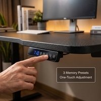 Bureau de jeu extensible en aluminium AOR GTX-C3 - Design moderne pour la maison, le bureau et l'usage commercial - Finition noire Guangdong