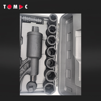 TOMAC Ensemble de multiplicateur de couple professionnel de 11 pièces 1 pouce 4000 Nm Kit d'outils de réparation robuste personnalisé pour usage industriel