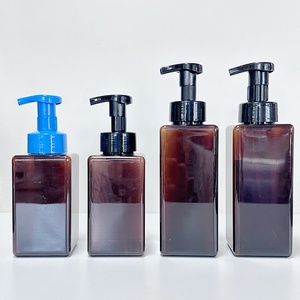 Square Mousse Foam Dispenser 250ml 450ml Face Wash Foam <b>Pump</b> <b>Bottle</b> Foaming Hand Soap <b>Bottle</b> <b>Pump</b> - Product Image 2