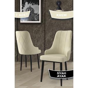 Trex serie di prima classe Babyface tessuto metallo nero gambe 8 pezzi crema sedia