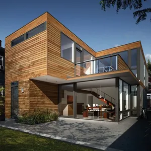 215m2 Hai Tầng Nhà Prefab Với Trang Trí Tường Với Thời Tiết Kháng Chức Năng