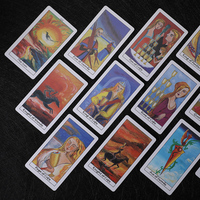 Impression de cartes de tarot et d'oracle personnalisées OEM ODM, bords dorés et argentés, holographiques, gaufrées, avec guide et boîte magnétique, faible MOQ