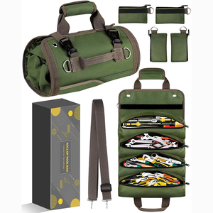 Free sample Wholesale <b>Tool</b> <b>Kit</b> Set <b>Bag</b> Custom Heavy Duty Rolling <b>Tools</b> Tote <b>Bag</b> Carrier Portable Canvas Hardware <b>Tool</b> Roll <b>Bag</b> - Product Image 2