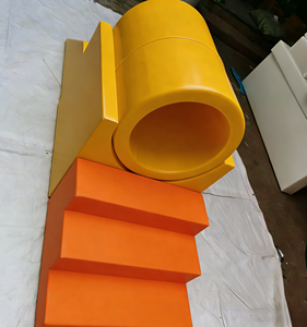 Túnel de Juego Sensorial Blanco con Tobogán para Niños, Equipo de Juego Seguro para Exteriores, Juego Suave - Product Image 1