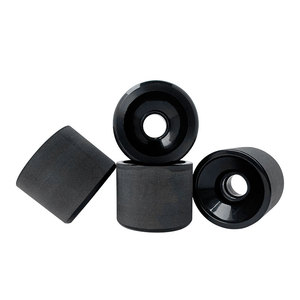 <span class=keywords><strong>Ruedas</strong></span> de <span class=keywords><strong>Longboard</strong></span> de Poliuretano (PU) de 69 x 55 mm, 80% de Rebote, SHR 78A, Doble Rocker, Color Negro, Acabado Pulido, Personalizadas para <span class=keywords><strong>Freeride</strong></span> y Descenso - Product Image 1