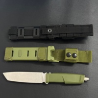 Couteau de survie et de défense E-X M390 à lame fixe avec manche en fibres de polyamide, outil de camping et de chasse, excellent cadeau pour homme