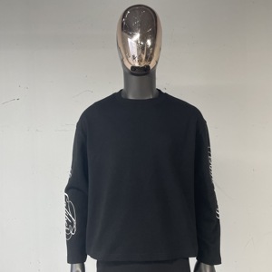 MT1741 OEM Magliette Termiche da <span class=keywords><strong>Uomo</strong></span> a Collo Tondo con Stampa Personalizzata, Maniche Lunghe, Stile Boxy - Product Image 2