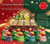 Jouets à presser en gros pour Noël : Sapin, Bonhomme de neige, Homme en pain d'épices, Cadeaux anti-stress en TPR, OEM ODM, Conformité ASTM REACH
