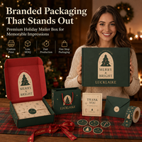 Boîtes de Noël personnalisées avec logo, décorations, jouets, bougies, emballages en carton ondulé pour cadeaux, boîtes d'expédition en papier