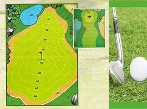 Alfombrilla de golf personalizada Práctica Turf Strike Golf Chipping Course Range Track Practice Golf Hitting Mats - Product Image 5