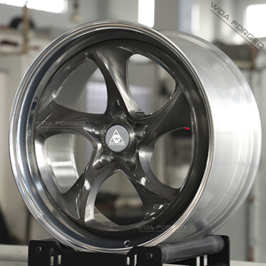Jantes forgées deux pièces gris brossé sur mesure 19 20 21 pouces à déport profond en alliage pour <span class=keywords><strong>Dodge</strong></span> Challenger Charger <span class=keywords><strong>SRT</strong></span> Hellcat Muscle Cars - Product Image 5