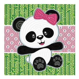 Kit de Peinture Diamant 5D pour Enfants, Motif Animaux de Dessin Animé Facile à Realiser, avec Strass Brillants, Cadeau Idéal pour Enfants - Product Image 1