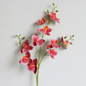 M258 высокие искусственные орхидеи фаленопсис, Бабочка, цветок орхидеи для свадьбы, домашний декор, настоящие на ощупь орхидеи, латексные цветы, шелк