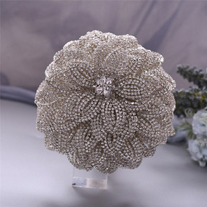 M3296 Customized New Design Handmade Rhinestone <strong>Wedding</strong> Bridal Bouquets Crystal Bouquet for <strong>Bride</strong> - Product Image 5