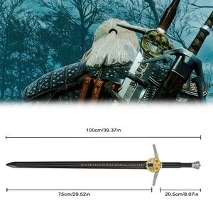 100Cm Các <span class=keywords><strong>Witcher</strong></span> An Toàn Larp Vũ Khí Bản Sao Geralt của Rivia Mật Độ Cao Polyurethane Bọt Thanh Kiếm Cho Cosplay Prop - Product Image 2