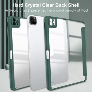 เคสไอแพดอะคริลิกใส ปี 2025 สำหรับ Air Pro 11 นิ้ว พร้อมฟังก์ชันแม่เหล็กเปิด-ปิดหน้าจออัตโนมัติ และช่องใส่ปากกา JUNCHI - Product Image 6