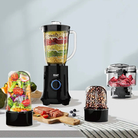 Hoge kwaliteit multifunctionele plastic keuken smoothie grinder voedselprocessor 4-in-1 elektrische blender voor gebruik in campers en buitengebruik