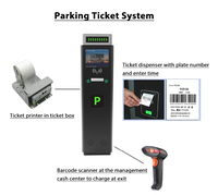 Sistema Inteligente de Estacionamiento para Automóviles, Código QR y Código de Barras Opcionales, Software de Gestión de Estacionamiento, Barrera de Estacionamiento, Sistema de Tickets de Estacionamiento