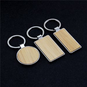 Khóa móc chìa khóa gỗ khắc laser tùy chỉnh logo khách sạn, hình chữ nhật, tròn, kim loại, gỗ, tre - Product Image 4