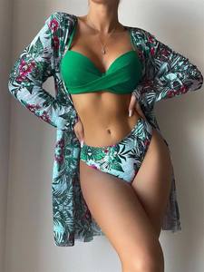 Zy662 Tie Dye Bikini Ladies Split traje de baño mujeres 2025 malla Push up <span class=keywords><strong>Vikini</strong></span> Sexy Girl nalgas traje de baño - Product Image 5