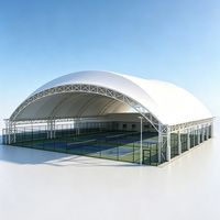 Toiture de stade en membrane tendue, structure de canopée sportive pour gymnase et parc, revêtement PTFE PVDF, translucide, imperméable, résistant aux intempéries et au feu