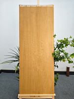 Marche d'escalier intérieure monobloc en céramique à grain de bois, style néoclassique épaissi, à bord arrondi, 1,2 m, antidérapante, avec bande lumineuse personnalisée